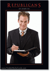 Happy Thoughts Republican Birthday Card